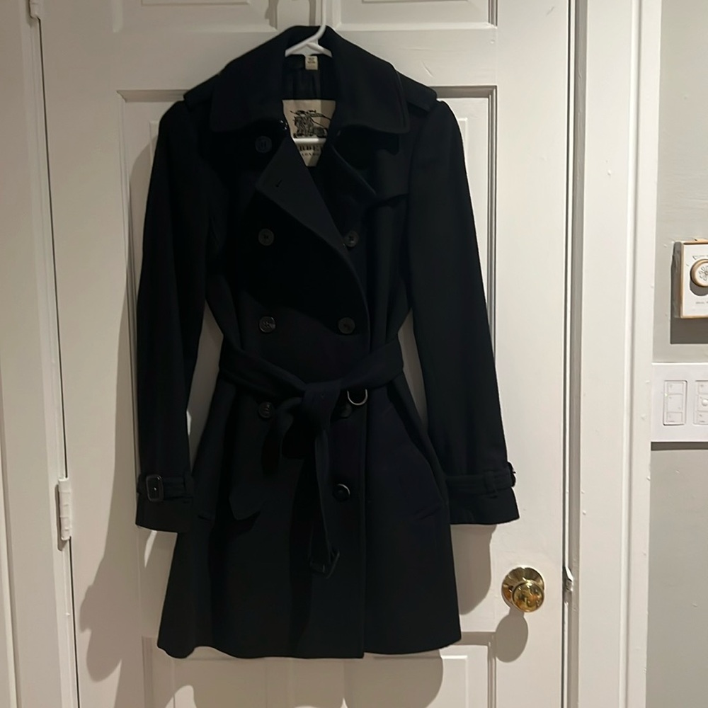 Burberry wool and cashmere blend coat size 2